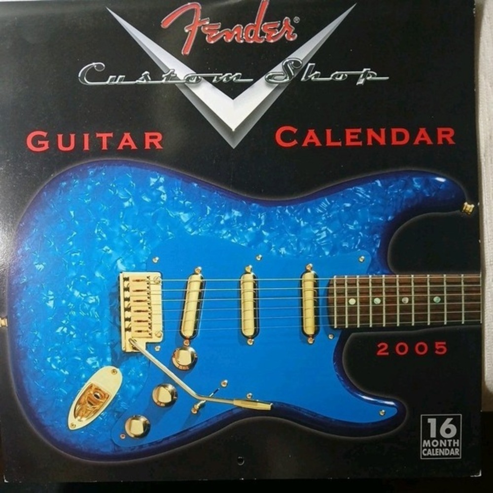 Vintage‎ 2005 Fender Guitar Custom Shop Calendar 16 Months Euc 2033